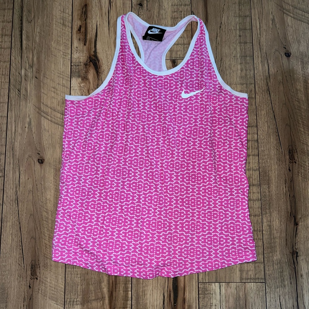 Nike Pink Patterned Tank Top